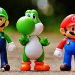 Games - Focus Photo of Super Mario, Luigi, and Yoshi Figurines