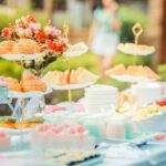 Themed Events - Various Desserts on a Table covered with Baby Blue Cover